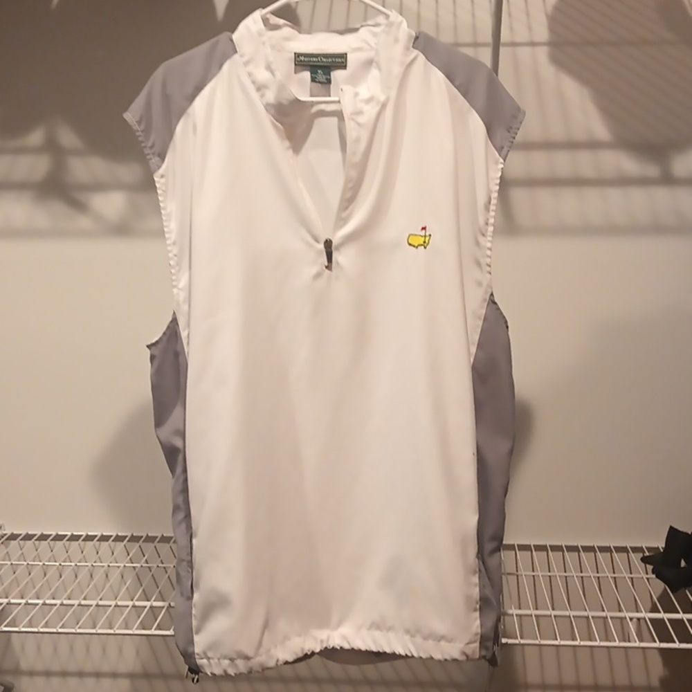 Masters White and Gray Vest